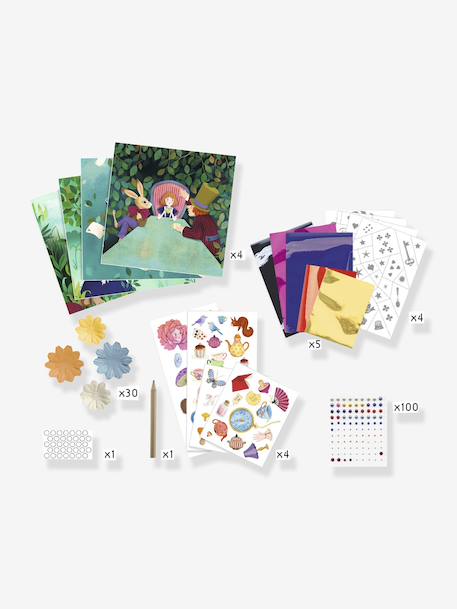 Contes à décorer - Alice au pays des merveilles violet 5 - vertbaudet enfant 