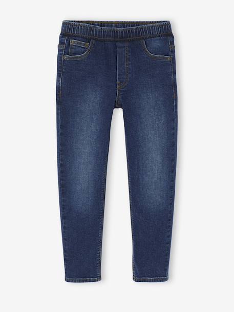 Lot 2 jeans garçon slim denim gris+double stone+stone 27 - vertbaudet enfant 
