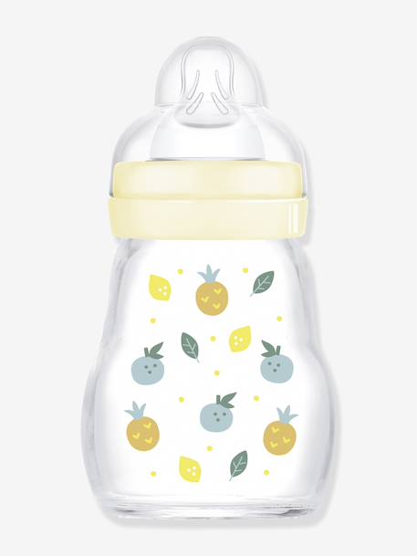 Biberon verre 170 ml Feel Good débit 1 beige+BLEU 1 - vertbaudet enfant 