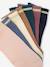 Lot de 7 paires de mi-chaussettes fille lurex bleu+framboise+rose poudré 6 - vertbaudet enfant 