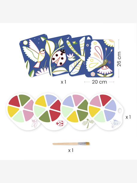 Peinture à la palette bleu+violet 3 - vertbaudet enfant 