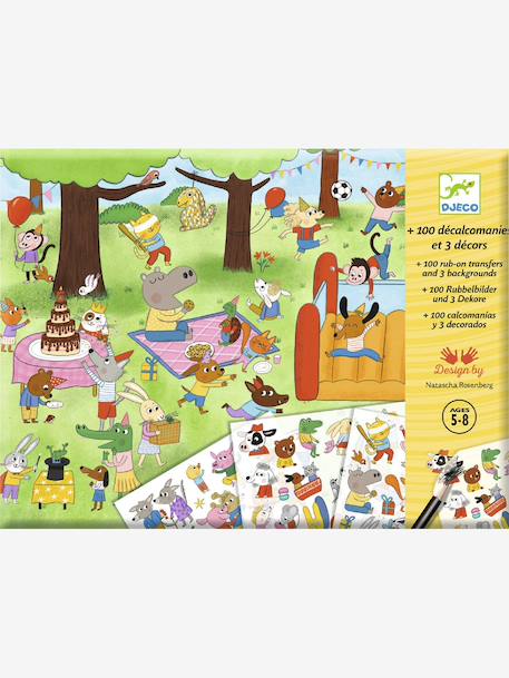 Décalcomanie C'est la fête vert 1 - vertbaudet enfant 