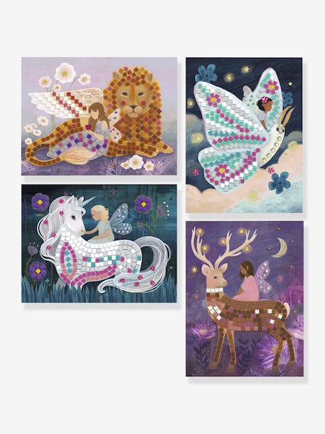 Kit Mosaïque-monde enchanté violet 5 - vertbaudet enfant 