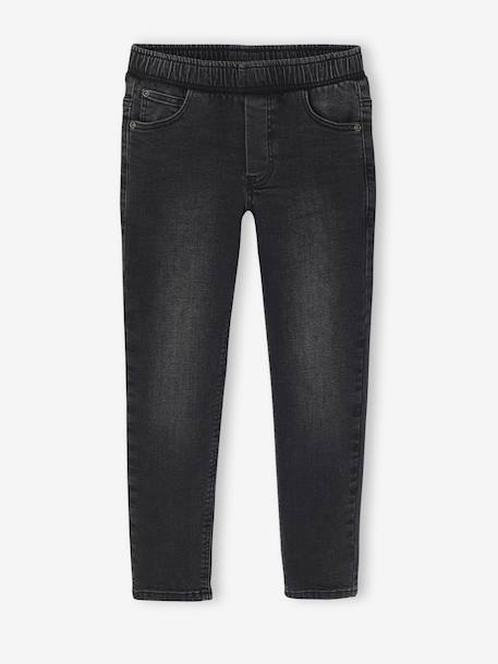 Lot 2 jeans garçon slim denim gris+double stone+stone 8 - vertbaudet enfant 