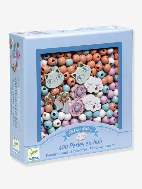 Perles Bois - bleu+MULTICOLORE 1 - vertbaudet enfant 