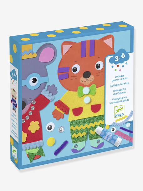 Coffret de collage Petits choux bleu 1 - vertbaudet enfant 