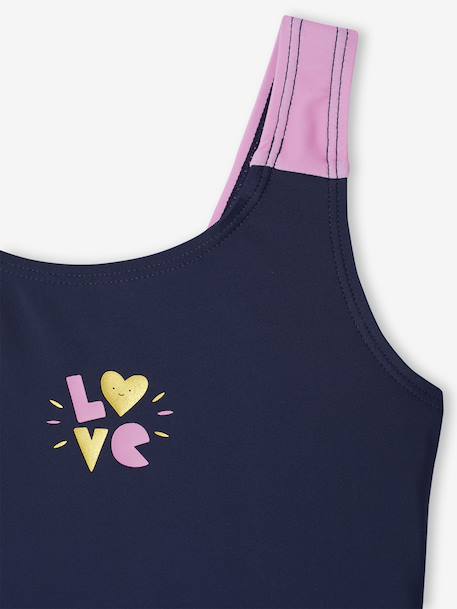 Ensemble de bain maillot 1 pièce + bonnet fille indigo 4 - vertbaudet enfant 