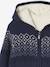 Gilet garçon à capuche doublé sherpa marine 5 - vertbaudet enfant 