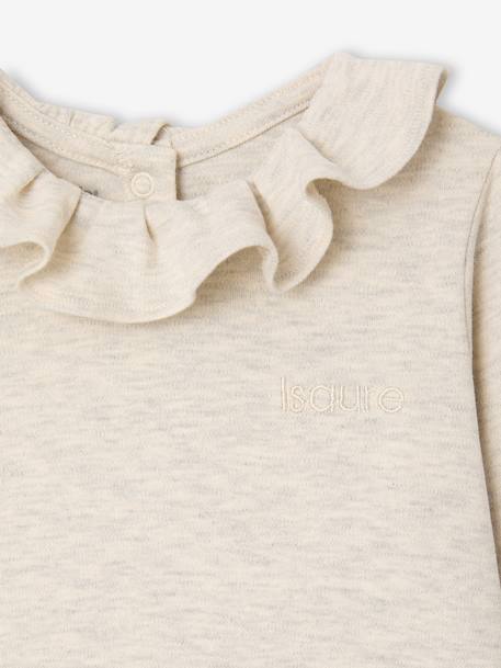 Lot de 2 pyjamas bébé fille avec col volanté beige chiné 5 - vertbaudet enfant 