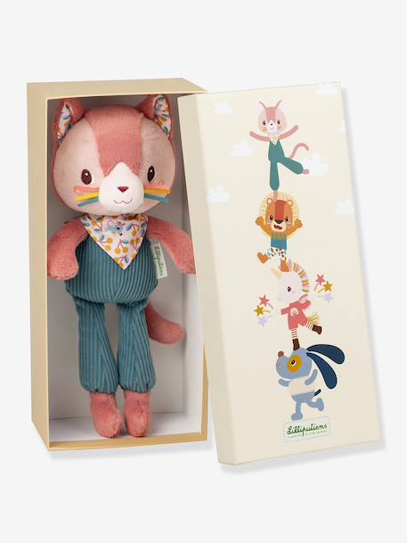 Peluche câline et sa boite cadeau S rose 1 - vertbaudet enfant 