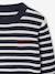 Pull Basics col rond manches longues garçon marine+rayé bleu 9 - vertbaudet enfant 
