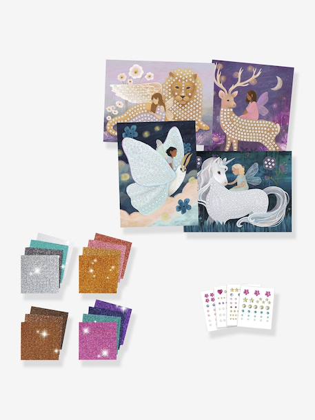 Kit Mosaïque-monde enchanté violet 4 - vertbaudet enfant 