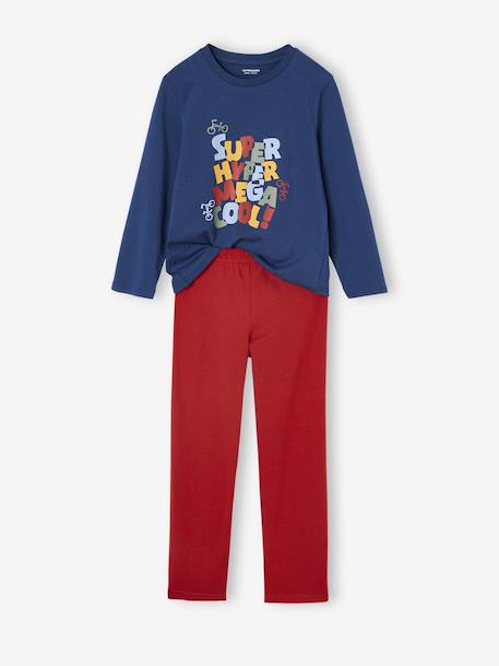 Lot de 3 pyjamas garçon vélo bleu océan 2 - vertbaudet enfant 