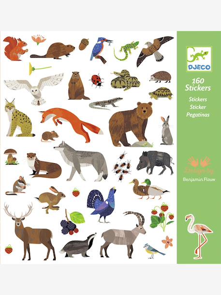 160 stickers Faune vert 3 - vertbaudet enfant 