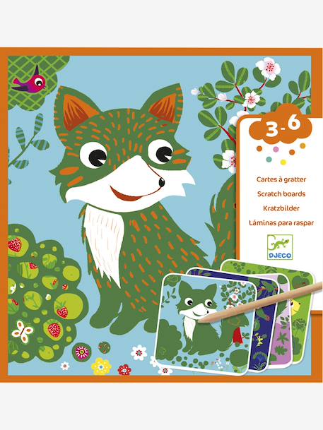 Cartes à gratter «Toutes petites bêtes» multicolore+rouge 4 - vertbaudet enfant 