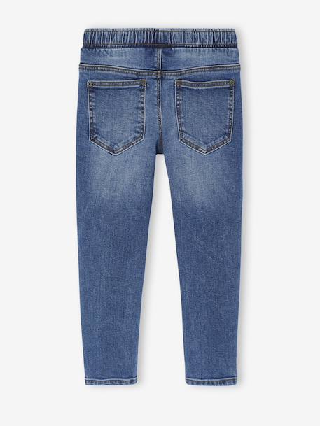Lot 2 jeans garçon slim denim gris+double stone+stone 21 - vertbaudet enfant 