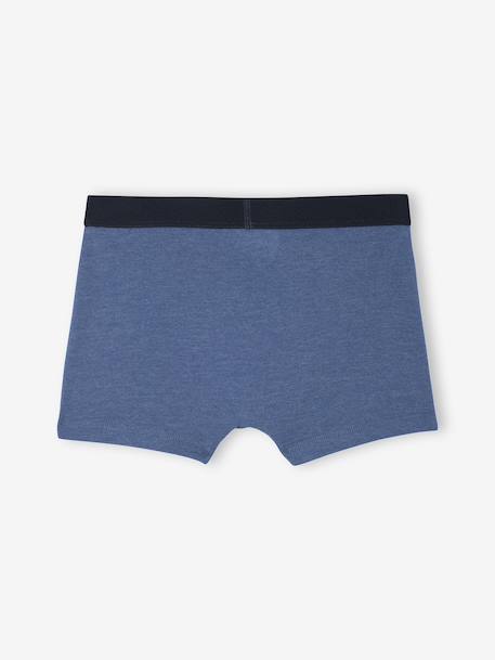 Lot 5 boxers unis garçon bleu 7 - vertbaudet enfant 