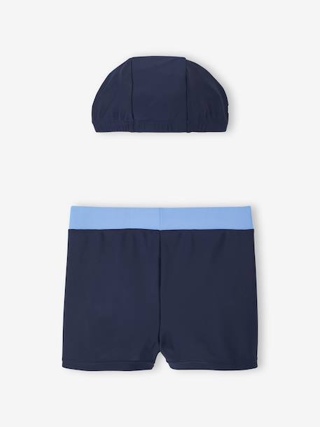 Ensemble de bain boxer + bonnet garçon encre 3 - vertbaudet enfant 