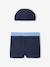 Ensemble de bain boxer + bonnet garçon encre 3 - vertbaudet enfant 