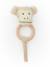 Hochet peluche faon ella, anneau dentition bois Faon+Faon ella+Singe 13 - vertbaudet enfant 