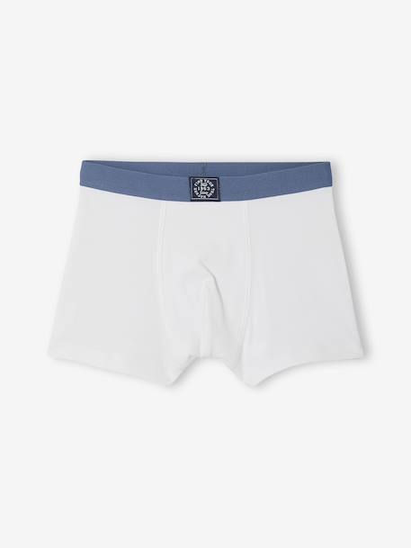 Lot 5 boxers unis garçon bleu 5 - vertbaudet enfant 
