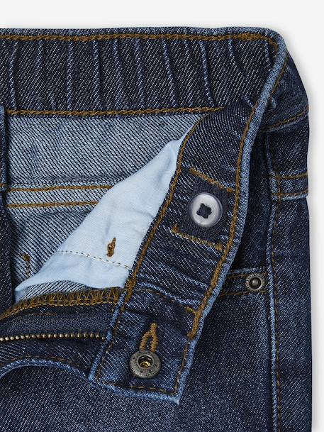 Jean garçon droit large denim brut+stone 4 - vertbaudet enfant 