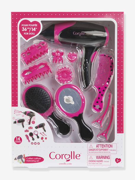 Coffret coiffure pour poupon rose 1 - vertbaudet enfant 