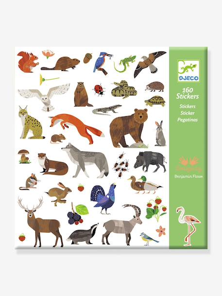 160 stickers Faune vert 1 - vertbaudet enfant 