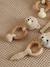 Hochet peluche faon ella, anneau dentition bois Faon+Ourson+Singe 9 - vertbaudet enfant 