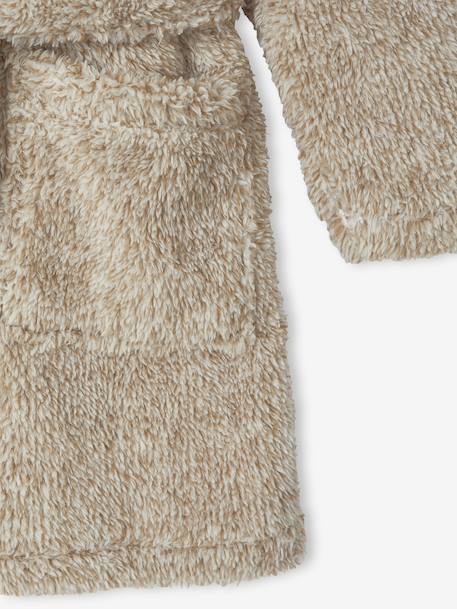 Robe de chambre capuche ours garçon écru 3 - vertbaudet enfant 