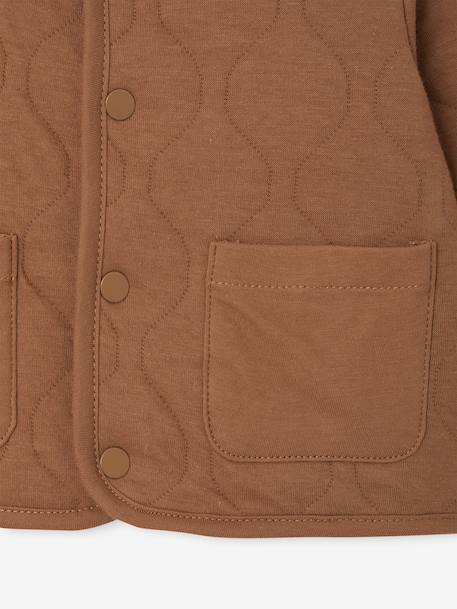 Cardigan matelassé bébé pressionné caramel 3 - vertbaudet enfant 