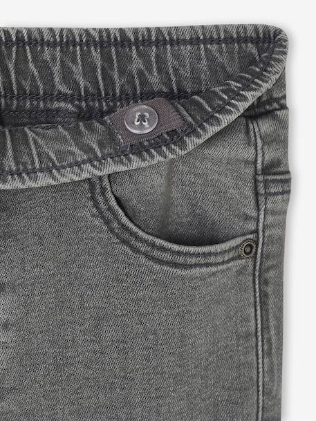 Lot 2 jeans garçon slim denim gris+double stone+stone 4 - vertbaudet enfant 