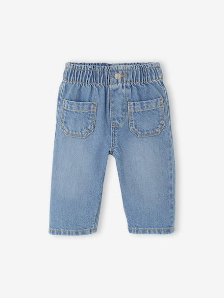 Ensemble sweat-shirt et jean large bébé vanille 6 - vertbaudet enfant 