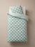 Parure housse de couette + taie d'oreiller enfant ROCK MUSIC, avec coton recyclé vert sauge 5 - vertbaudet enfant 