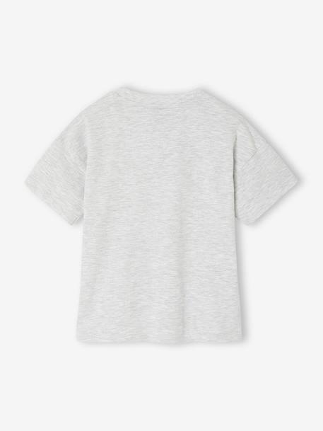 Tee-shirt fille The Rolling Stones gris chiné 2 - vertbaudet enfant 