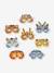 Kit créatif Animaux de la jungle 5 masques multicolore 4 - vertbaudet enfant 