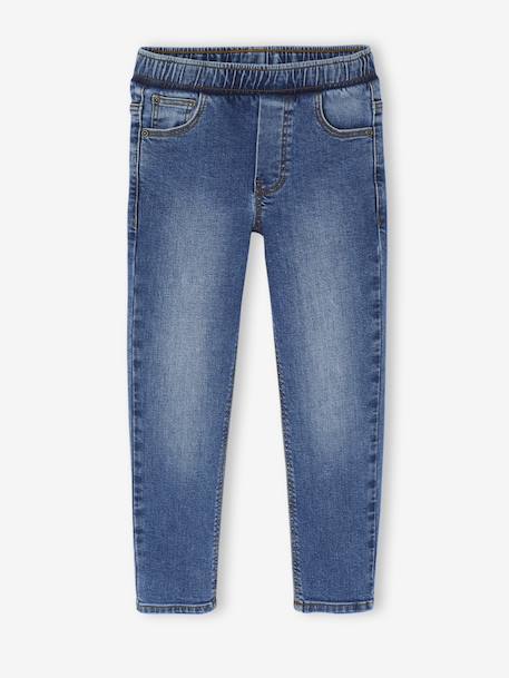 Lot 2 jeans garçon slim denim gris+double stone+stone 26 - vertbaudet enfant 