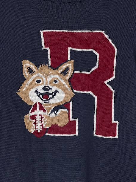Pull garçon jacquard motif animal marine 3 - vertbaudet enfant 