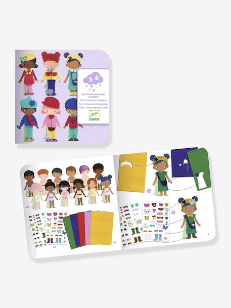 Personnages à habiller en feutrine violet 3 - vertbaudet enfant 