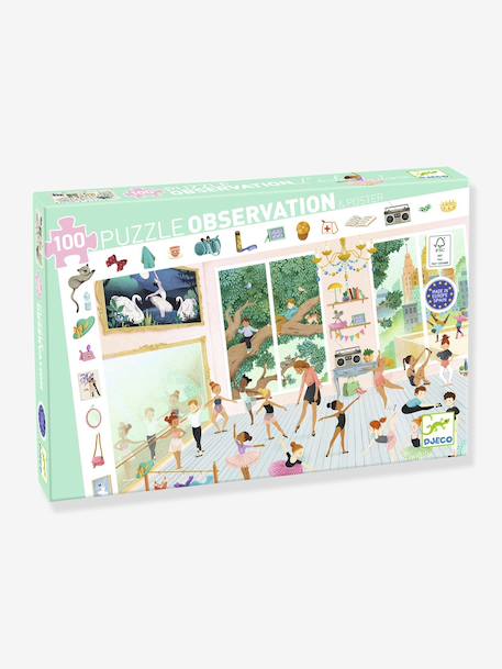 Puzzle L'école de danse 100pcs vert 1 - vertbaudet enfant 