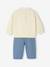 Ensemble sweat-shirt et jean large bébé vanille 7 - vertbaudet enfant 