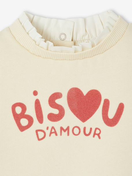 Ensemble sweat-shirt et jean large bébé vanille 8 - vertbaudet enfant 