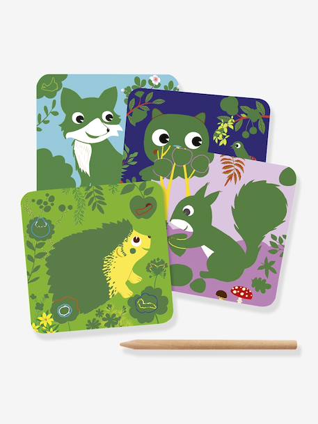 Cartes à gratter «Toutes petites bêtes» multicolore+rouge 6 - vertbaudet enfant 