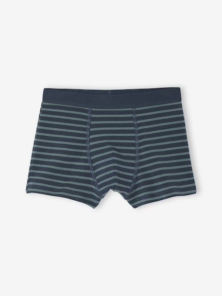 Lot de 7 Boxers Garçon Rayés et Imprimés Ours vert 3 - vertbaudet enfant 