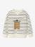 Sweat chien imprimé garçon rayé blanc+tomette 1 - vertbaudet enfant 