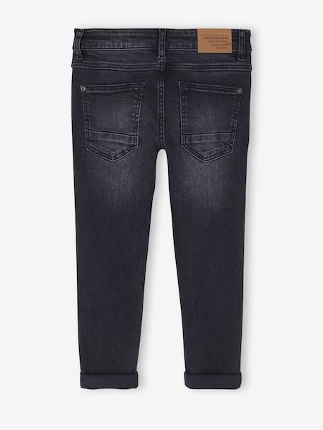 Jean garçon slim morphologique MEDIUM denim black+DENIM BRUT+denim gris+DENIM GRIS FONCE+double stone+STONE 4 - vertbaudet enfant 