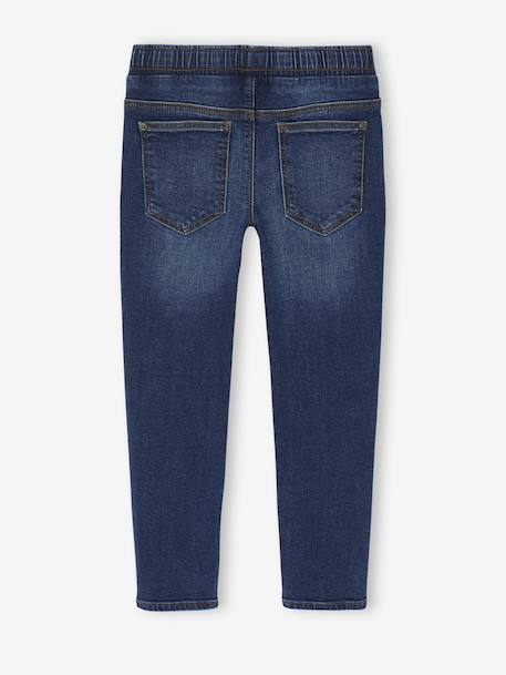 Lot 2 jeans garçon slim denim gris+double stone+stone 22 - vertbaudet enfant 
