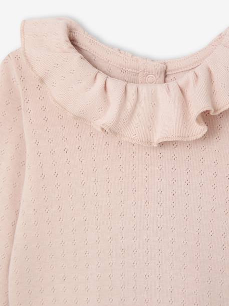 Lot de 2 pyjamas bébé fille avec col volanté beige chiné 7 - vertbaudet enfant 