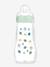Biberon verre 260 ml Feel Good débit 2 beige+bleu+rose 9 - vertbaudet enfant 