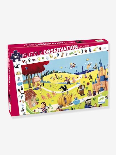 Puzzle d'observation 54 pièces Les contes VERT 2 - vertbaudet enfant 